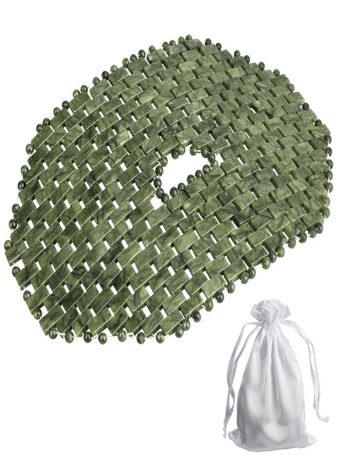 LazyGa Jade Mask, Natural Facial Cooling Mask, 100% Real Jade Cover the Eyes for Hot & Cold Therapy, Relieves Redness, Swelling, Sensitivity, Wrinkles, Puffiness, and Anti-Aging - Image 1